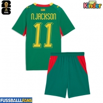 Senegal Nicolas Jackson #11 Auswärts Trikotsatz Kinder WM 2026 Kurzarm (+ Kurze Hosen)